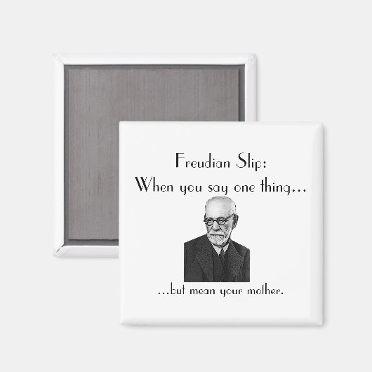 Freudische Folie: Magnet (Vorderseite/Rückseite)