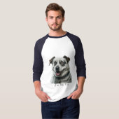 Freudlicher Hund T-Shirt (Vorne ganz)