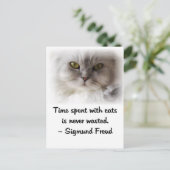 Freud's Cat Postkarte (Stehend Vorderseite)
