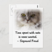 Freud's Cat Postkarte (Vorne/Hinten)