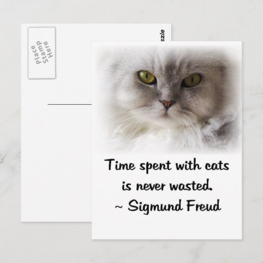 Freud's Cat Postkarte (Vorne/Hinten)