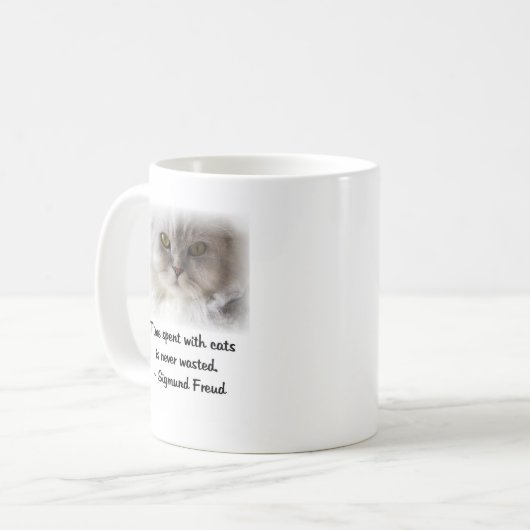 Freuds Katze Kaffeetasse (Vorderseite Links)