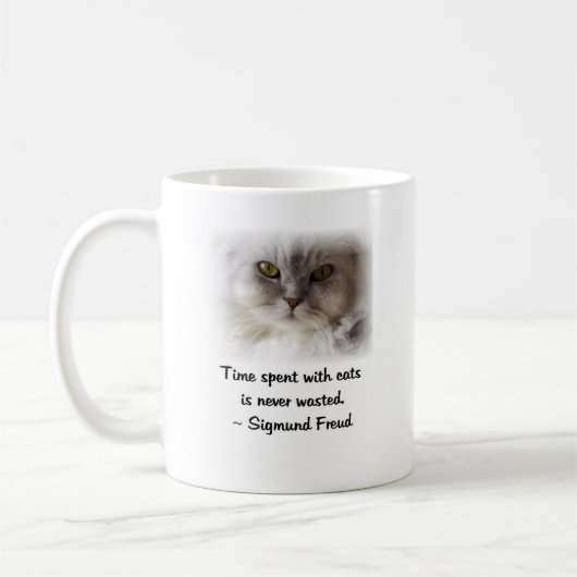 Freuds Katze Kaffeetasse (Links)