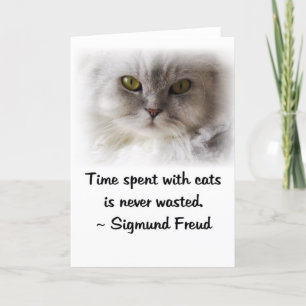 Freuds Katze Karte