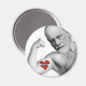 Freuds Mama war HOT Magnet (Vorderseite/Rückseite)