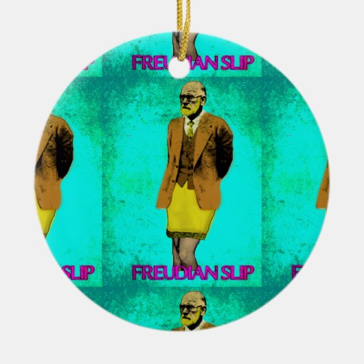 Freudscher Beleggrunge-Pop-Kunst Meme Keramik Ornament (Vorne)