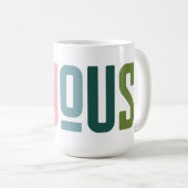 freudvoll | Farbenfroh, modern und trendy, typogra Kaffeetasse (VorderseiteRechts)