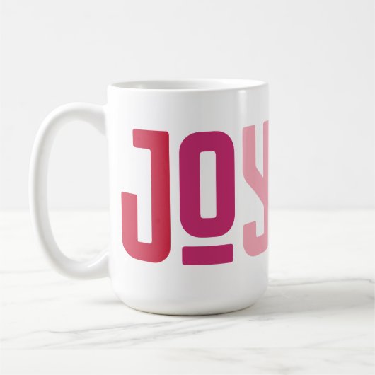 freudvoll | Farbenfroh, modern und trendy, typogra Kaffeetasse (Links)
