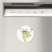 Freudvoller Amerikanischer Bullfrosch Magnet (In Situ (Geschirrspüler))