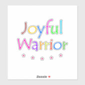 Freudvoller Krieger Aufkleber (Blatt)