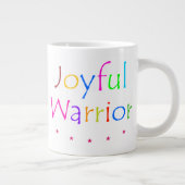 Freudvoller Krieger Jumbo-Tasse (Rechts)