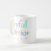 Freudvoller Krieger Kaffeetasse (Vorderseite Links)