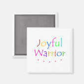 Freudvoller Krieger Magnet (Vorderseite/Rückseite)