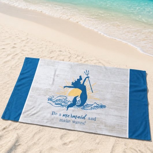 Freudvoller Mermaid Inspiration Strandtuch