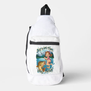 Freudvoller Sprung mit dem finnischen Freund Crossbody Bag