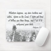 Freue dich im HERRN Philipper 3:1 Mousepad (Mit Mouse)