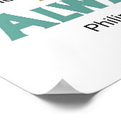 Freue dich immer Bibel-Inspirationsposter Poster (Ecke)