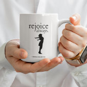 Freue dich immer – Inspirierendes Glaubensgeschenk Kaffeetasse