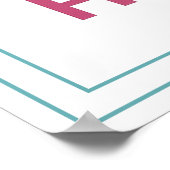 Freue dich in Hoffnung Bibelvers Christlicher Mini Poster (Ecke)