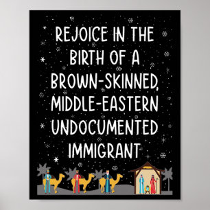 Freue dich über die Geburt eines braunhautigen Men Poster