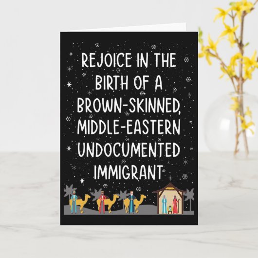 Freue dich über die Geburt eines braunhäutigen Nah Karte (Gelbe Blume)