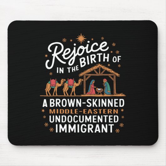 Freue dich über die Geburt eines braunhäutigen Wei Mousepad (Vorne)