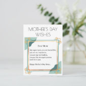 FREUE MUTTER'S DAY WISHESE FÜR MEINE SUPPER-MAMA EINLADUNG (Stehend Vorderseite)