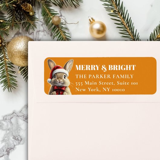 FREUE Weihnachten! Adorable, Kaninchen, Weihnachts