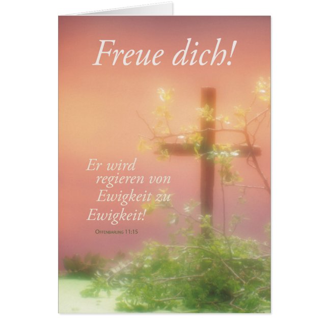 Freuen Ostern Kreuz & Ō (Vorne)