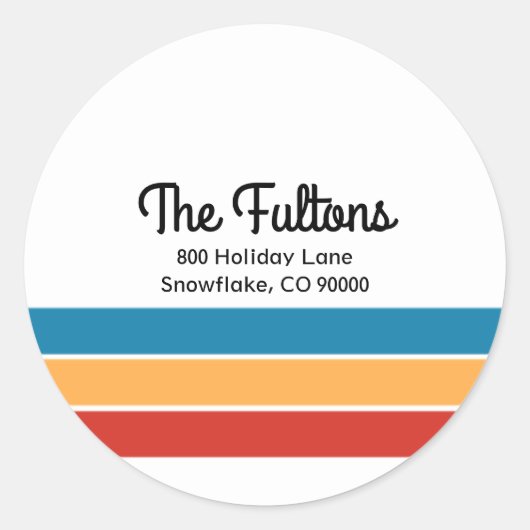 Freuen Rücksendeadresse Umschlag Aufkleber (Vorderseite)