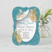 Freuen Sie sich auf Abstrakt rosa, himmelblau - ro Einladung (Stehend Vorderseite)