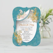 Freuen Sie sich auf Abstrakt rosa, himmelblau - ro Einladung (Stehend Vorderseite)