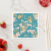 Freuen Sie sich auf Abstrakt rosa, himmelblau - ro Serviette (Beispiel)