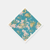 Freuen Sie sich auf Abstrakt rosa, himmelblau - ro Serviette (Ecke)