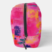 Freuen Sie sich auf Abstraktes Rosa Personalisiert Waschbeutel (Rechts)