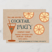 Freuen Sie sich auf coolen Cocktail-Party Einladung (Vorne/Hinten)
