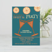 Freuen Sie sich auf cooles 16 Cocktail Party Einladung (Stehend Vorderseite)