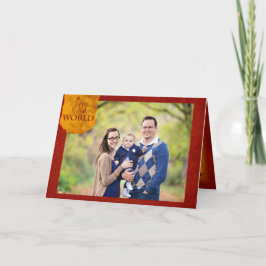 Freuen Sie sich auf das 5-Foto-12x18 des Welturlau Feiertagskarte