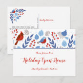 Freuen Sie sich auf das aufregende blaue und rote  Postkarte (Vorne/Hinten)