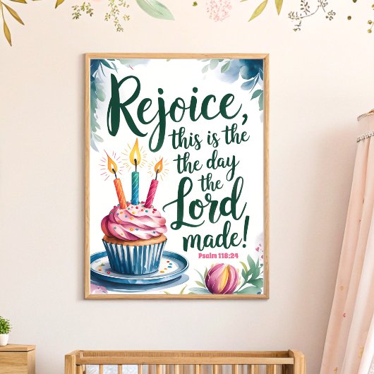 Freuen Sie sich auf das Christliche Kinderzimmer W Poster