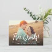 Freuen Sie sich auf das Foto Ankündigung Datum fre (Stehend Vorderseite)