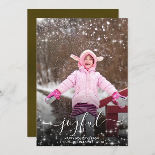 Freuen Sie sich auf das Foto über Weihnachten (Vorne/Hinten)