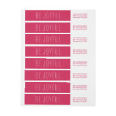 Freuen Sie sich auf das Label der modernen Urlaubs (Bogen)