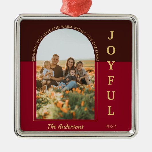 Freuen Sie sich auf das moderne Minimalistisch Arc Ornament Aus Metall (Vorne)