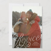 Freuen Sie sich auf das stilvolle Script Overlay f Feiertagskarte (Vorderseite)