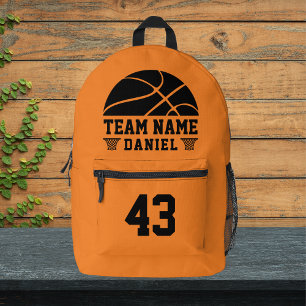 Freuen Sie sich auf das Team für den Basketball-Ba Bedruckter Rucksack