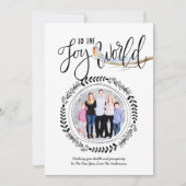 Freuen Sie sich auf das WORLD FOTO Modernes Festiv Einladung (Vorderseite)