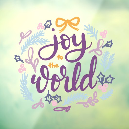 Freuen Sie sich auf das World Holiday Design-Fenst Fensteraufkleber (Blatt 3)