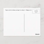 Freuen Sie sich auf den Christlichen Lord PostCard Postkarte (Rückseite)