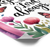 Freuen Sie sich auf die Christliche Kunst des Kind Poster (Ecke)